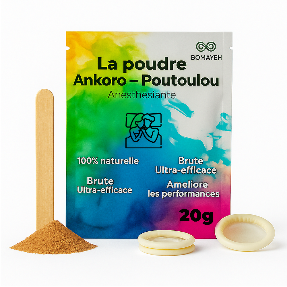 Pack Poudre Ankoro Poutoulou brute + spatule + doigtiers