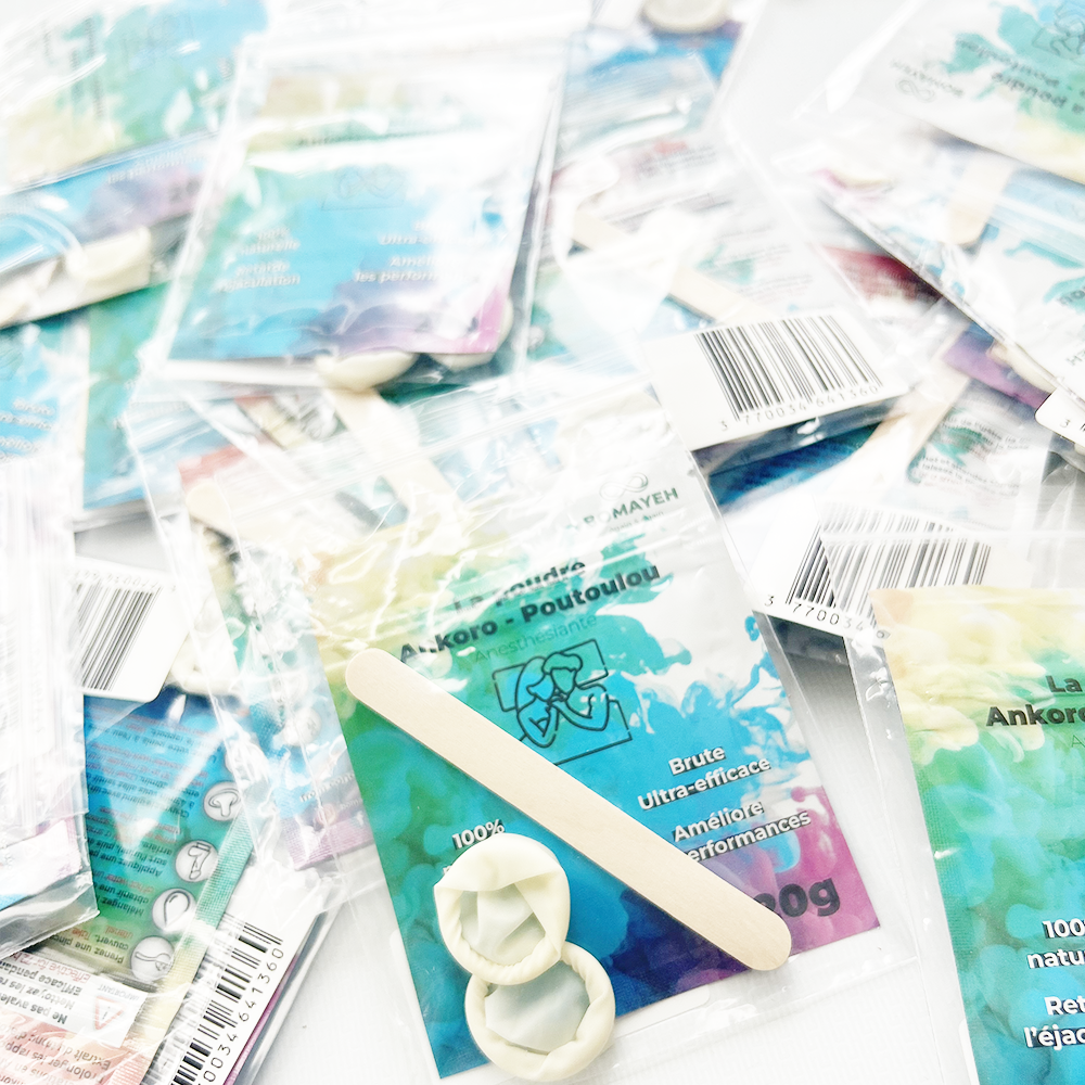 Pack Poudre Ankoro Poutoulou brute + spatule + doigtiers